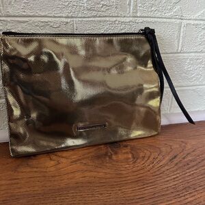 BCBGeneration Shiny Gold Wristlet